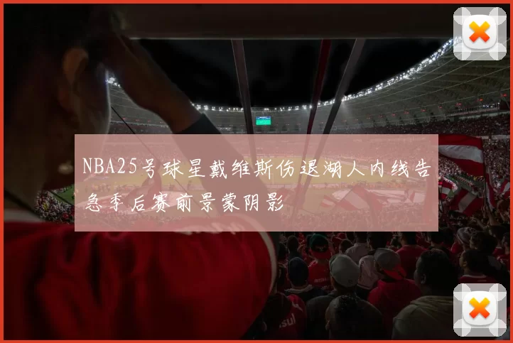 NBA25号球星戴维斯伤退湖人内线告急季后赛前景蒙阴影