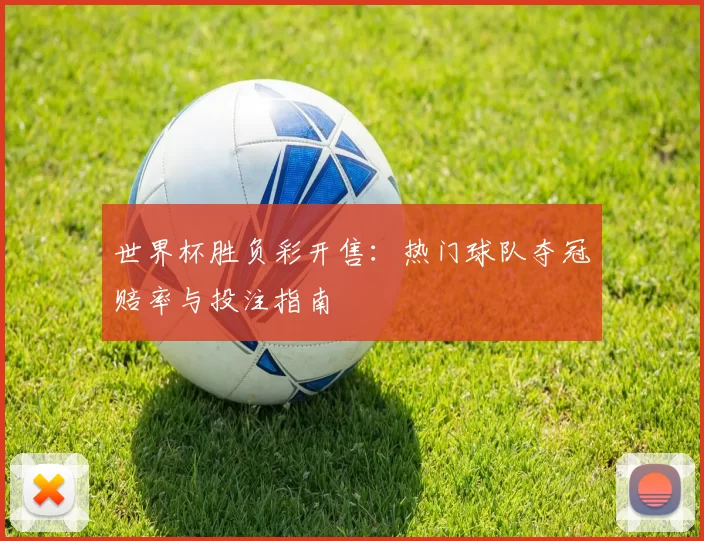 世界杯胜负彩开售:热门球队夺冠赔率与投注指南